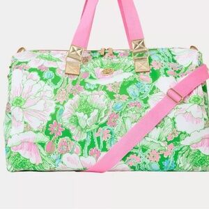 Lilly Pulitzer Floral Weekender Bag